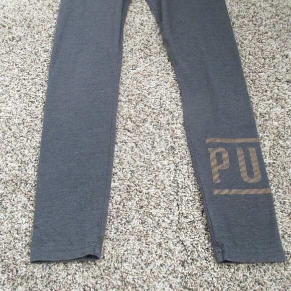 Puma Pull On Skinny Leggings Womens Medium Dark Gray Stretch Elastic Pants - Picture 5 of 7